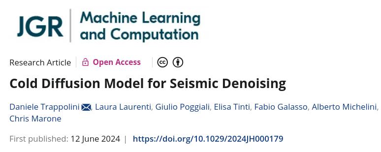 Cold Diffusion Model for Seismic Denoising